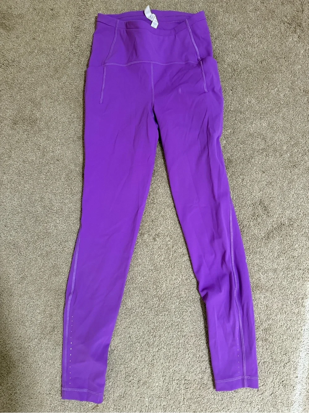 Purple Lululemon High-Waist Active Leggings